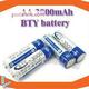 Pack x 4 baterias recargables 1,2v AAA/AA 1800/3000mAh